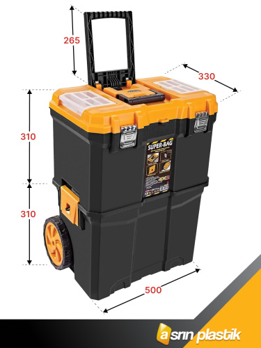 Ящик  для инструментов двухсекционный  ASR-5039
